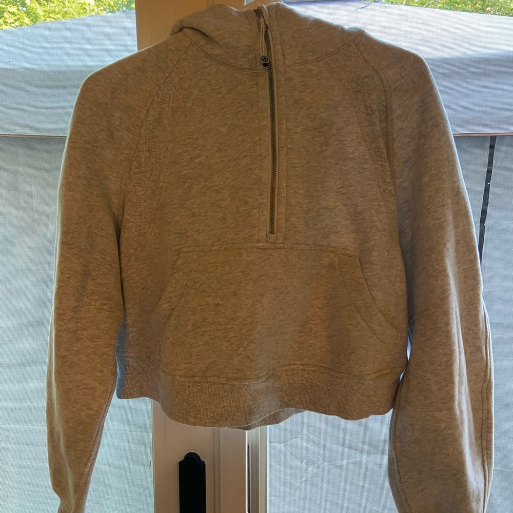 Lululemon Womens Hooded Sweatshirt Heather Gray Size S